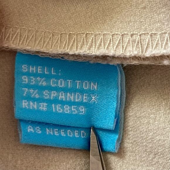 J. McLaughlin Khaki Cotton Ankle Pants Flat Front Career Office Work Wear Size 2 - Picture 6 of 8